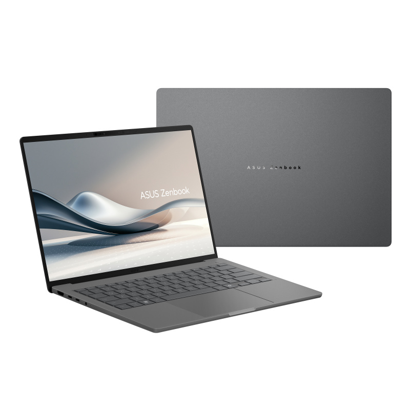 ASUS Zenbook A14 UX3407QA-QD343X Snapdragon X1-26-100 Ordinateur portable 35,6 cm (14") WUXGA 32 Go LPDDR5x-SDRAM 1 To SSD Wi-Fi 6E (802.11ax) Windows 11 Pro Gris