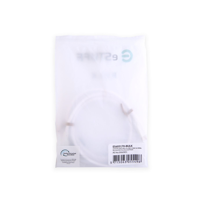 eSTUFF ES605170-BULK câble USB USB 2.0 1 m USB C USB A Blanc