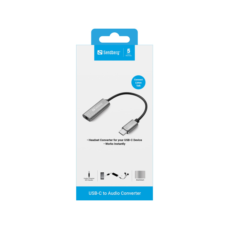 Sandberg USB-C Audio Adapter