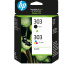 HP Pack de 2 cartouches authentiques d'encre noire/trois couleurs 303