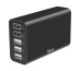 Trust 5-Port USB Fast Charger Smartphone, Tablette, Universel Noir Secteur Intérieure