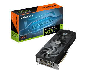 GIGABYTE GeForce RTX 5070 Ti EAGLE OC SFF 16G Carte Graphique - 16 Go GDDR7, 256 bits, PCI-E 5.0, 2542 MHz Core Clock, 3 x DP 2.1a, 1 x HDMI 2.1b, NVIDIA DLSS 4, GV-N507TEAGLE OC-16GD