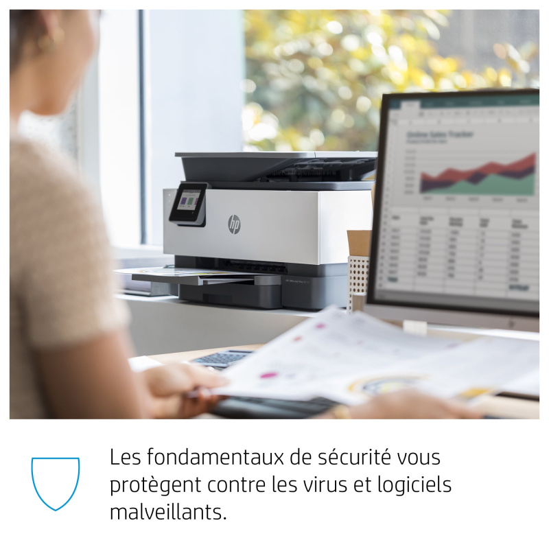 HP OfficeJet Pro 9010 Sans fil All-in-One Couleur Imprimante, Impression recto-verso; copieur, scanner