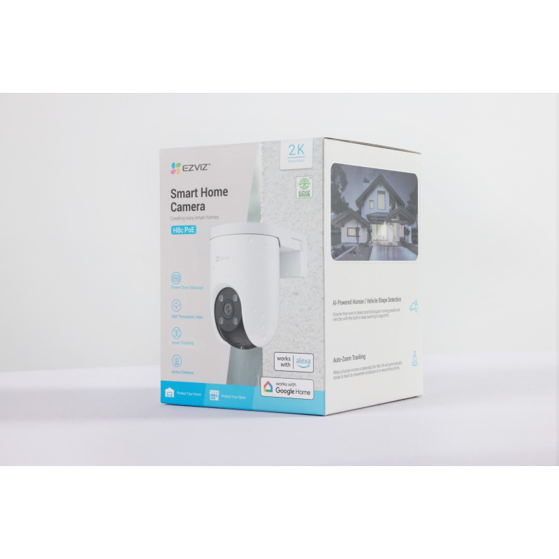 EZVIZ H8c PoE 2K Dôme Caméra de sécurité IP Extérieure 2304 x 1296 pixels Plafond/mur