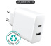 eSTUFF ES637031 chargeur d'appareils mobiles Smartphone Blanc Secteur Charge rapide Intérieure