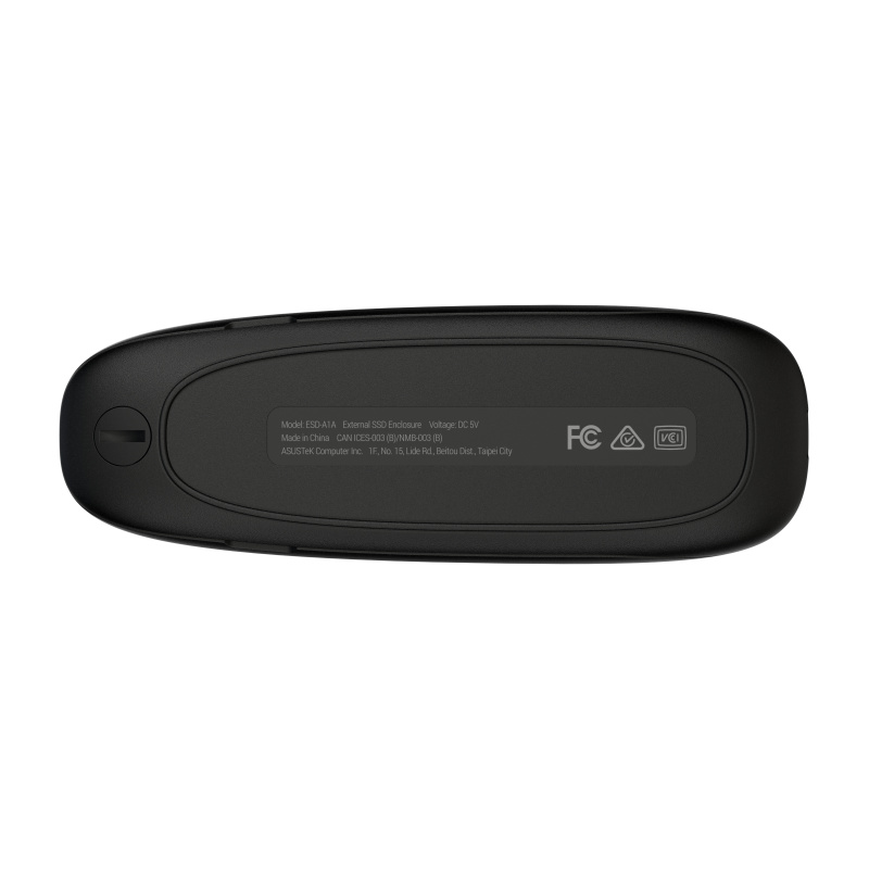 ASUS COBBLE Black (ESD-A1A/BLK) Enceinte ssd Noir M.2