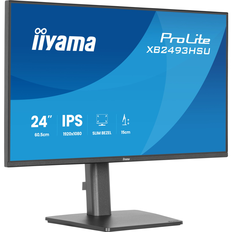 iiyama ProLite XB2493HSU-B1 écran plat de PC 60,5 cm (23.8") 1920 x 1080 pixels Full HD LED Noir