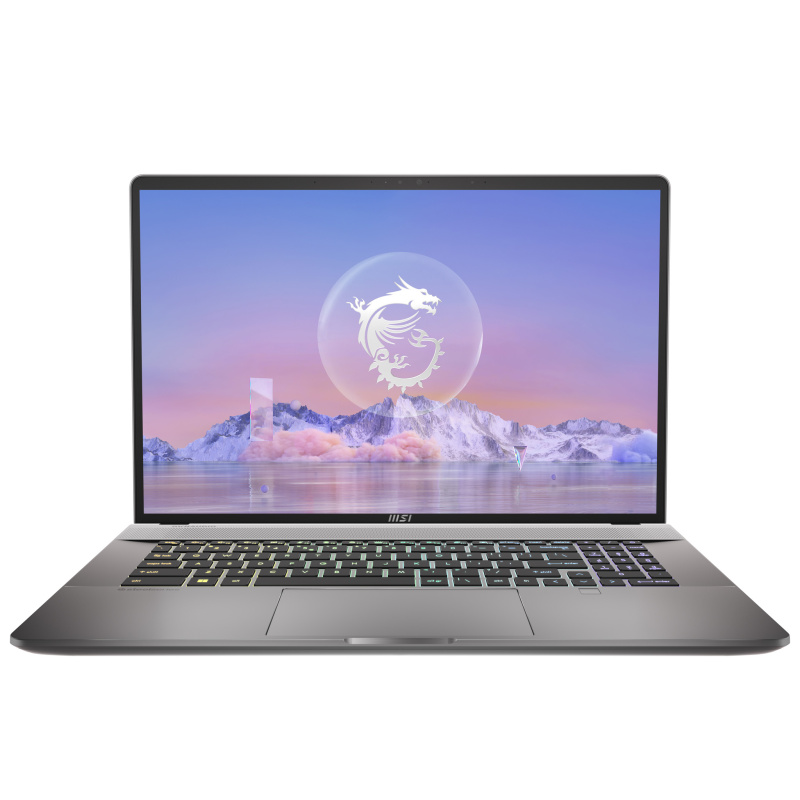 MSI Creator Z17 HX Studio A13VGT-005FR Intel® Core™ i9 i9-13950HX Ordinateur portable 43,2 cm (17") Écran tactile Quad HD+ 64 Go DDR5-SDRAM 2 To SSD NVIDIA GeForce RTX 4070 Wi-Fi 6E (802.11ax) Windows 11 Pro Gris