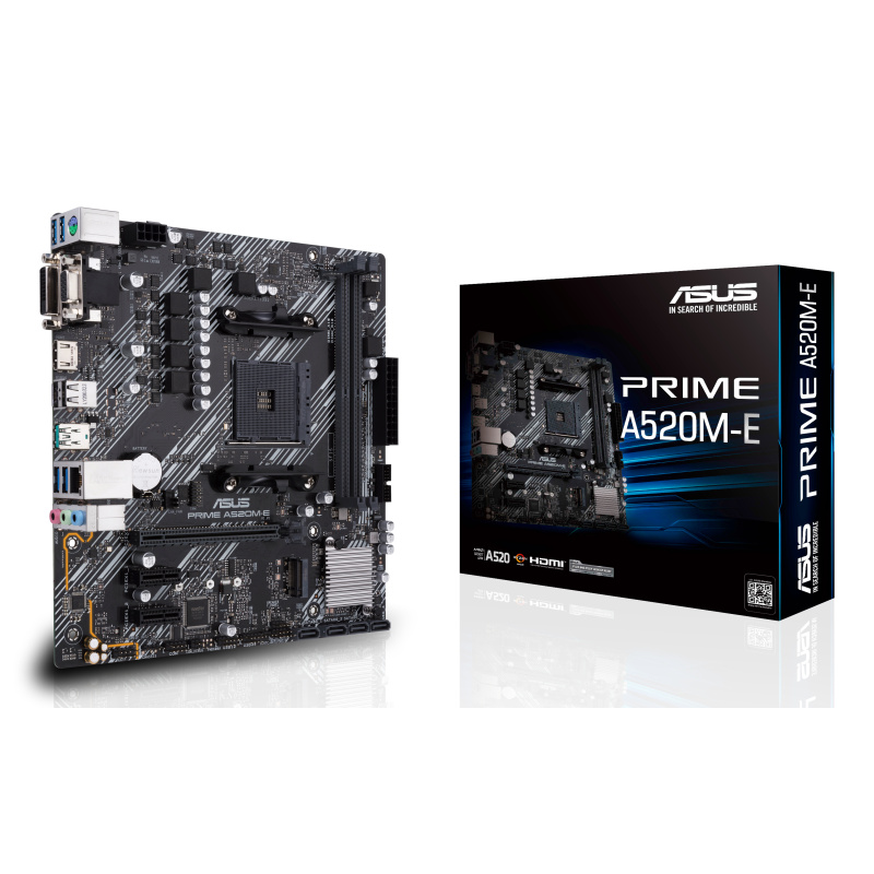 ASUS PRIME A520M-E AMD A520 Emplacement AM4 micro ATX