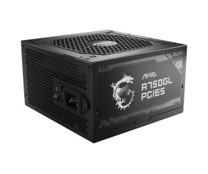 MSI MAG A750GL PCIE5 unité d'alimentation d'énergie 750 W 20+4 pin ATX ATX Noir