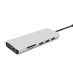 eSTUFF ES623009 hub & concentrateur USB 3.2 Gen 1 (3.1 Gen 1) Type-C 5000 Mbit/s Gris