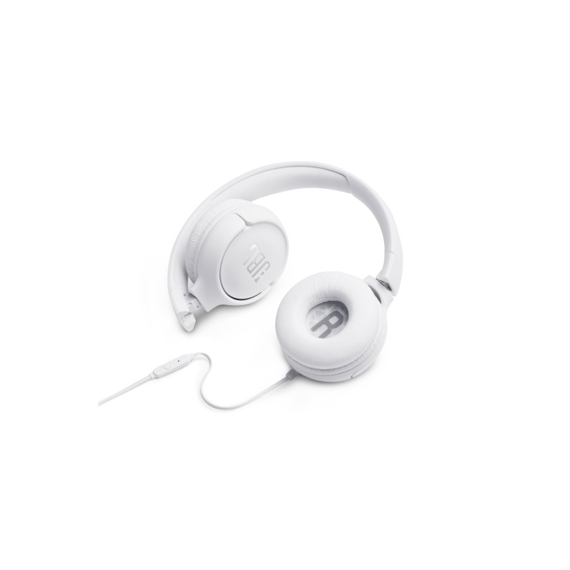 JBL Tune 500 Écouteurs Avec fil Arceau Musique Blanc