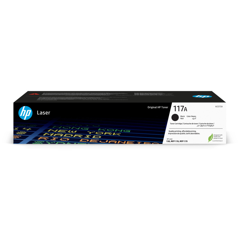 HP Cartouche de toner laser authentique 117A, noir
