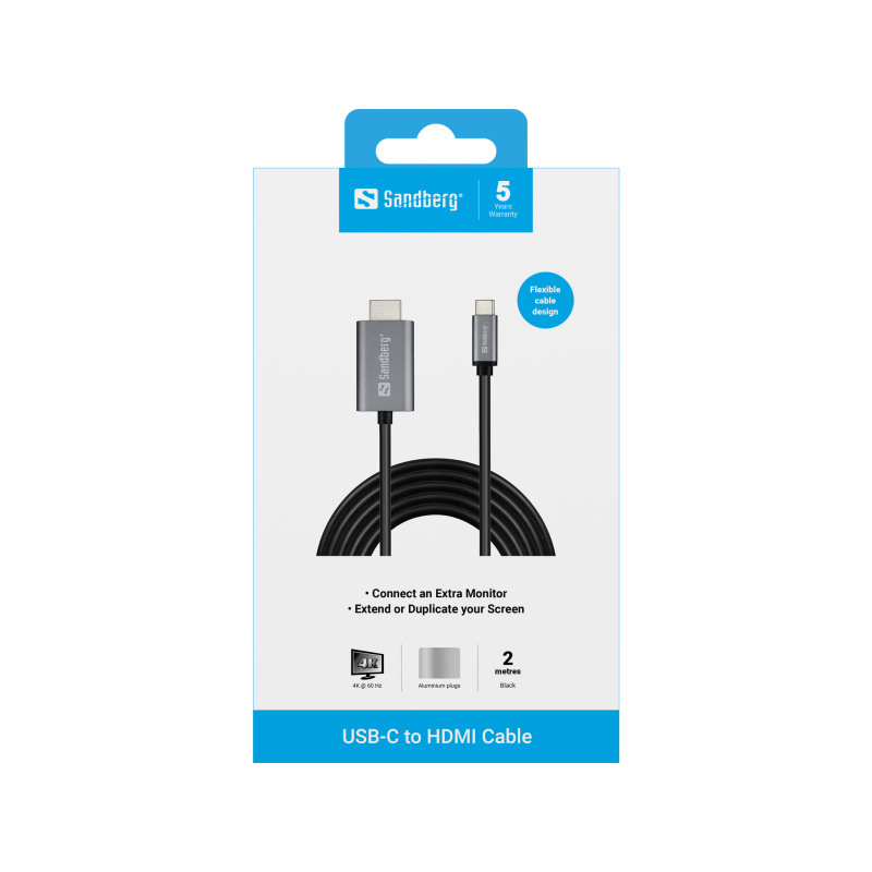 Sandberg USB-C to HDMI Cable 2M