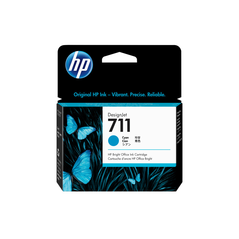 HP 711 cartouche d'encre DesignJet cyan, 29 ml