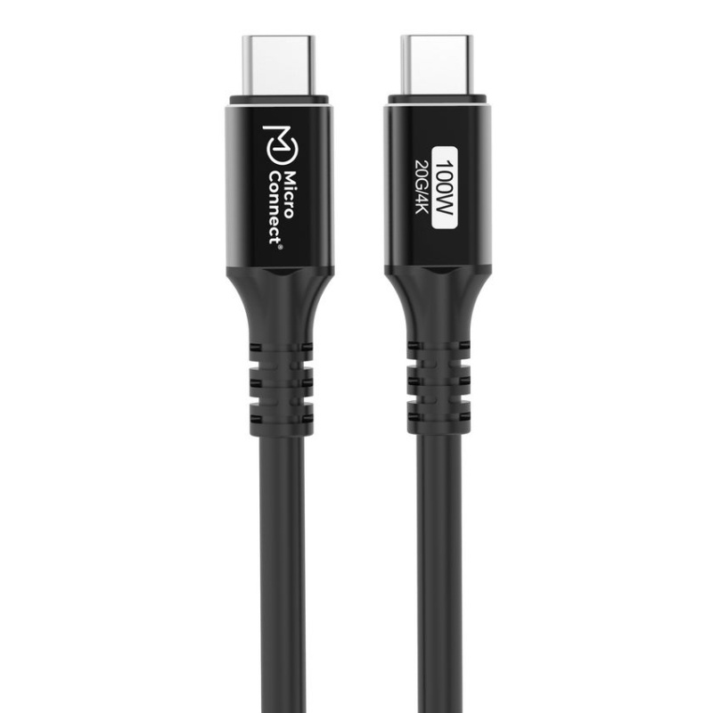 Microconnect USB3.2CC2 câble USB USB 3.2 Gen 2 (3.1 Gen 2) 2 m USB C Noir