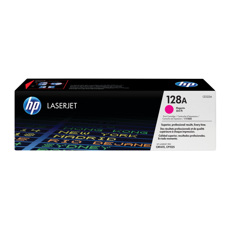 HP 128A toner LaserJet magenta authentique