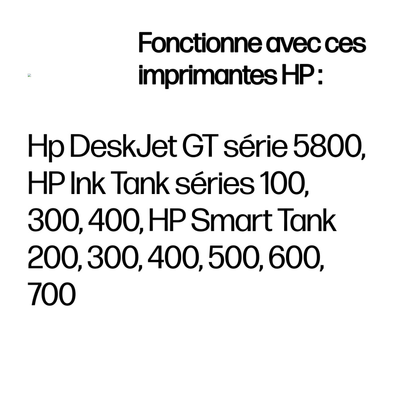 HP Bouteille d'encre cyan GT52authentique