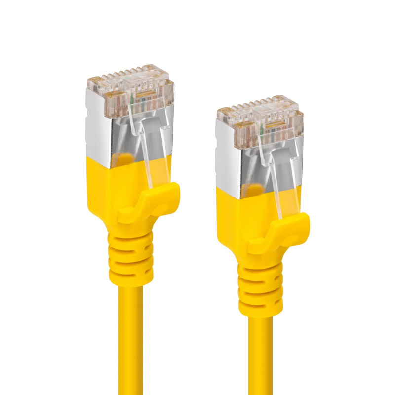 Microconnect V-FTP6A005Y-SLIM câble de réseau Jaune 0,5 m Cat6a U/FTP (STP)