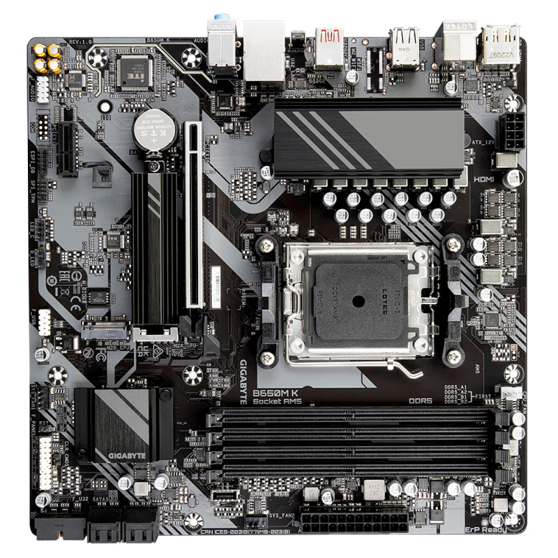 GIGABYTE B650M K carte mère AMD B650 Emplacement AM5 micro ATX