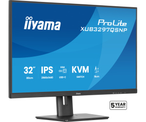 iiyama ProLite XUB3297QSNP-B1 écran plat de PC 81,3 cm (32") 2560 x 1440 pixels Quad HD LED Noir