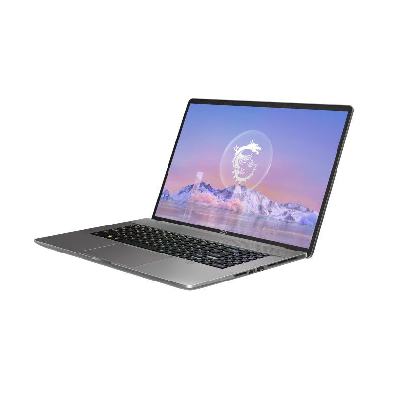 MSI Creator Z17 HX Studio A13VGT-005FR Intel® Core™ i9 i9-13950HX Ordinateur portable 43,2 cm (17") Écran tactile Quad HD+ 64 Go DDR5-SDRAM 2 To SSD NVIDIA GeForce RTX 4070 Wi-Fi 6E (802.11ax) Windows 11 Pro Gris