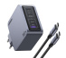 Ugreen Nexode Pro 160W GaN Charger with USB-C Cable Universel Noir, Gris Secteur Charge rapide Intérieure