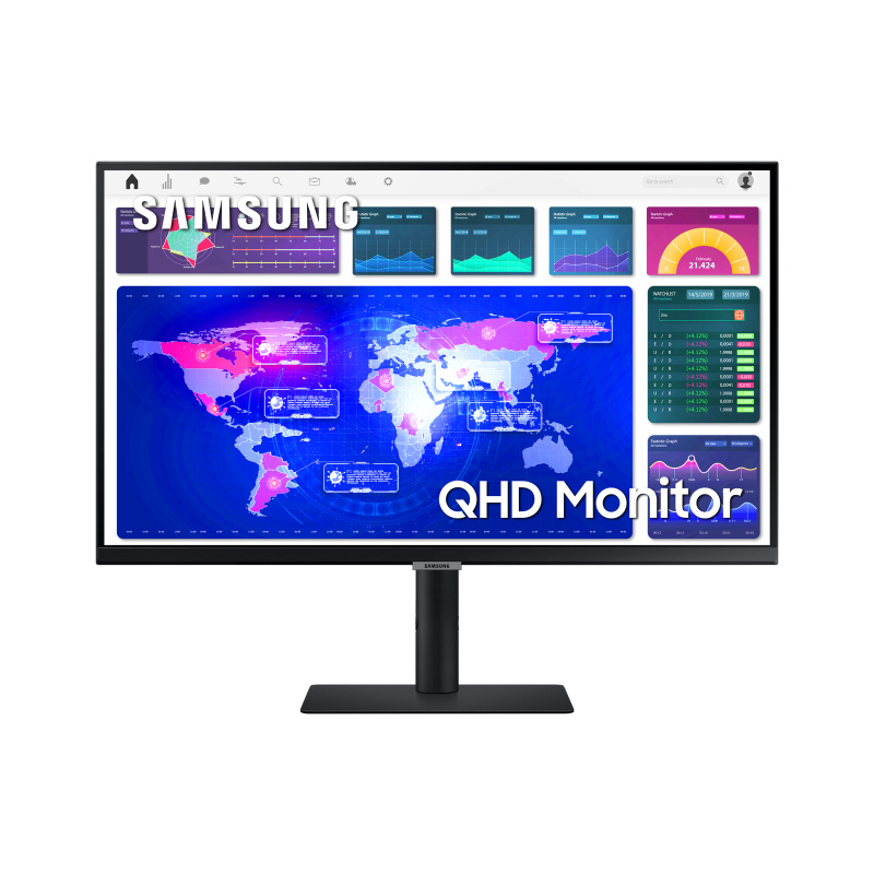 Samsung S60A écran plat de PC 68,6 cm (27") 2560 x 1440 pixels Quad HD LCD Noir