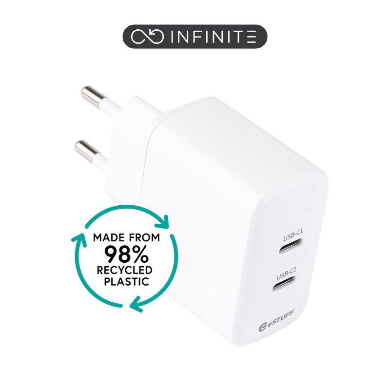 eSTUFF ES637035 chargeur d'appareils mobiles Smartphone Blanc Secteur Charge rapide Intérieure