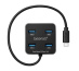 eSTUFF GLB235402 hub & concentrateur USB 3.2 Gen 1 (3.1 Gen 1) Type-C 5000 Mbit/s Noir