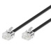 Microconnect MPK187 câble de téléphone 3 m Noir