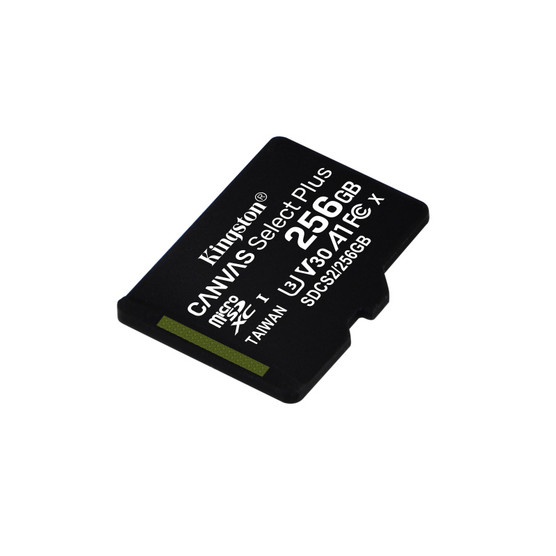 Kingston Technology Canvas Select Carte micSDXC Plus 100R A1 C10 de 256 Go + ADP