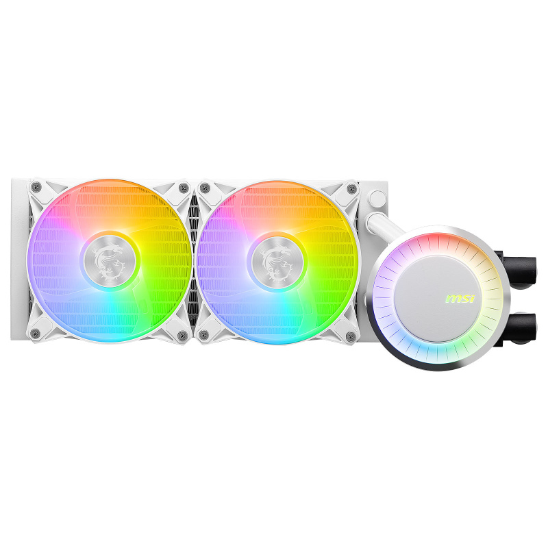 MSI MAG CORELIQUID E240 WHITE système de refroidissement d’ordinateur Carte-mère, Processeur Kit de refroidissement du liquide 12 cm Blanc