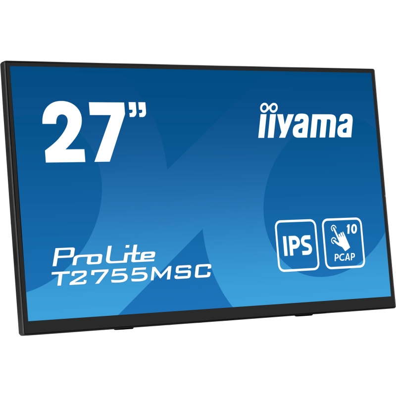 iiyama ProLite T2755MSC-B1 écran plat de PC 68,6 cm (27") 1920 x 1080 pixels Full HD LED Écran tactile Dessus de table Noir