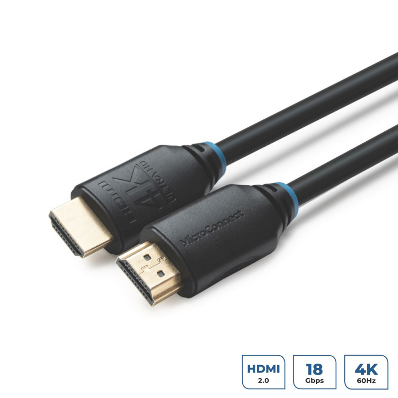 Microconnect MC-HDM191920V2.0 câble HDMI 20 m HDMI Type A (Standard) Noir