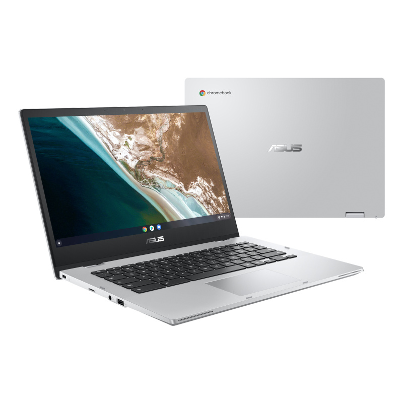ASUS Chromebook Flip CX1 CX1400FKA-EC0117 Intel® Pentium® Silver N6000 35,6 cm (14") Écran tactile Full HD 8 Go LPDDR4x-SDRAM 64 Go eMMC Wi-Fi 6 (802.11ax) ChromeOS Argent