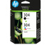 HP Pack de 2 cartouches authentiques d'encre noire/trois couleurs 304