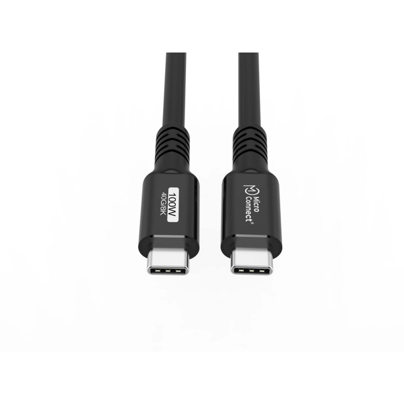 Microconnect USB4CC1 câble USB USB4 Gen 3x2 1,2 m USB C Noir
