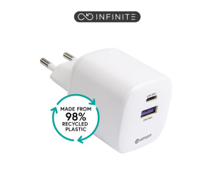eSTUFF ES637065 chargeur d'appareils mobiles Universel Blanc Secteur Intérieure