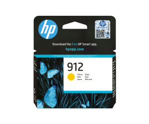 HP 912 Cartouche d'encre jaune authentique