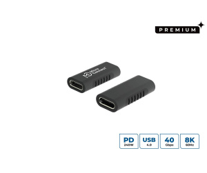 Microconnect USB3.2CFFA changeur de genre de câble USB C Noir