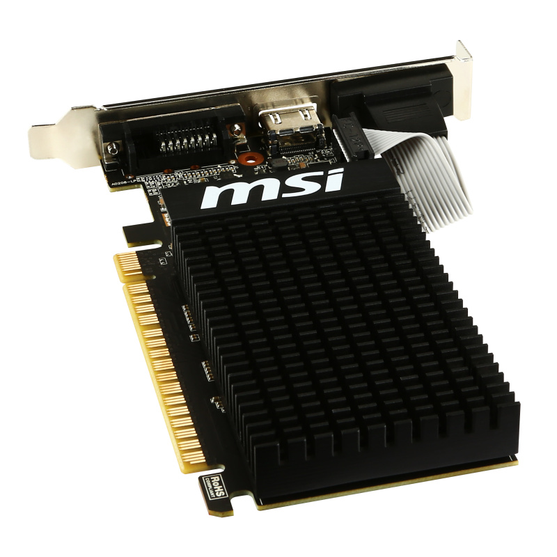 MSI GT 710 2GD3H LP carte graphique NVIDIA GeForce GT 710 2 Go GDDR3