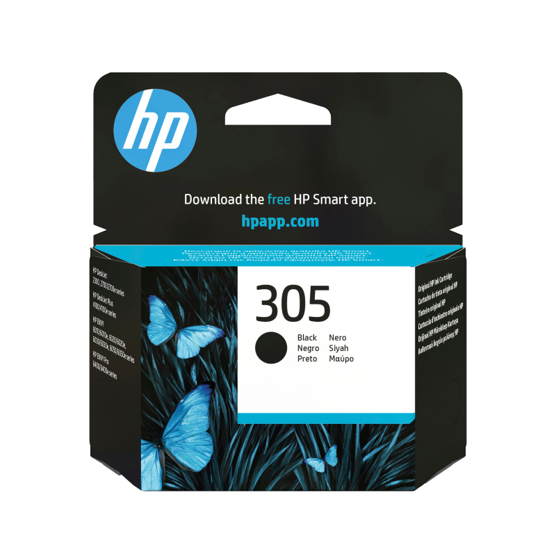 HP Cartouche d’encre noire 305 authentique
