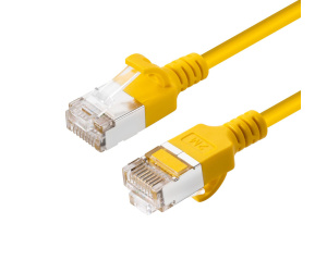 Microconnect V-FTP6A005Y-SLIM câble de réseau Jaune 0,5 m Cat6a U/FTP (STP)