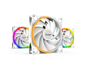 be quiet! Light Wings 140 mm PWM | Ventilateur PC ARGB high-speed White, Pack de 3