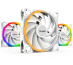 be quiet! Light Wings 140 mm PWM | Ventilateur PC ARGB high-speed White, Pack de 3
