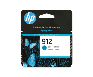 HP 912 Cartouche d'encre cyan authentique