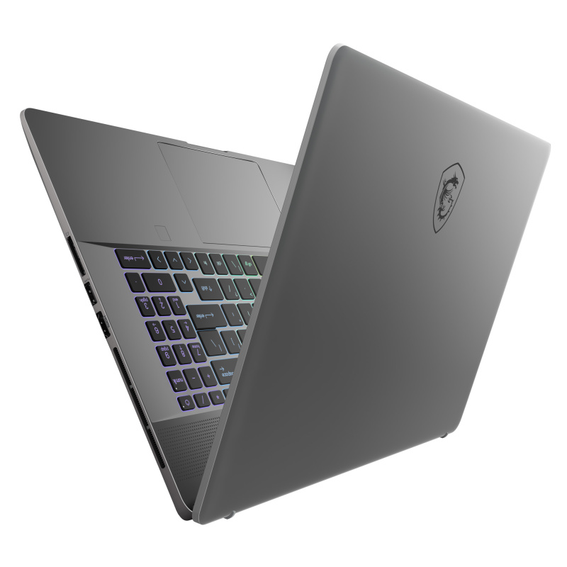 MSI Creator Z17 HX Studio A13VGT-005FR Intel® Core™ i9 i9-13950HX Ordinateur portable 43,2 cm (17") Écran tactile Quad HD+ 64 Go DDR5-SDRAM 2 To SSD NVIDIA GeForce RTX 4070 Wi-Fi 6E (802.11ax) Windows 11 Pro Gris