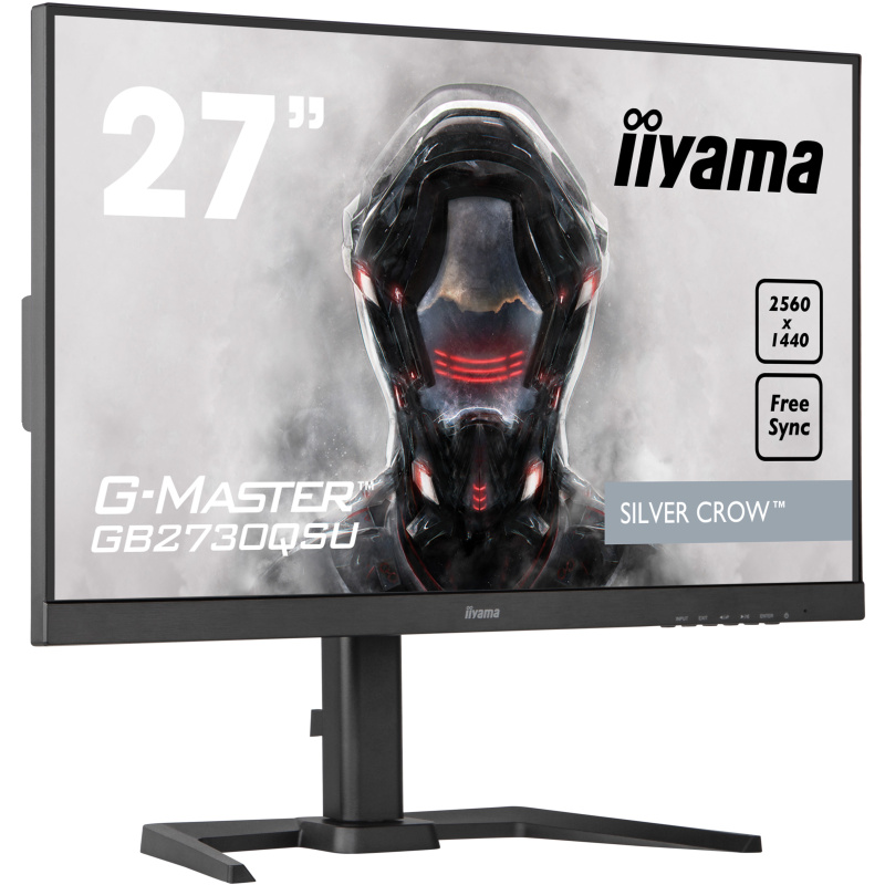 iiyama G-MASTER GB2730QSU-B5 écran plat de PC 68,6 cm (27") 2560 x 1440 pixels Wide Quad HD LED Noir
