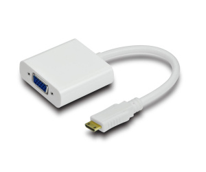 Microconnect HDMIVGA câble vidéo et adaptateur 15 m VGA (D-Sub) HDMI Type C (Mini) Noir